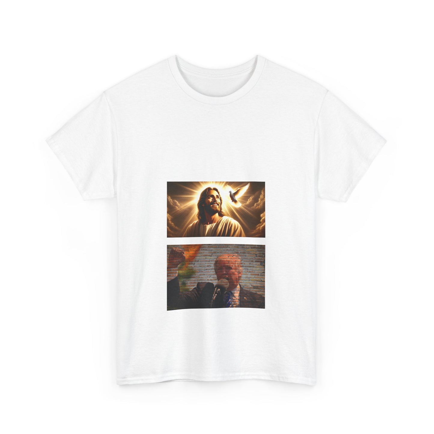 Our Saviors Jesus & Trump BLESSED unisex heavy cotton tee
