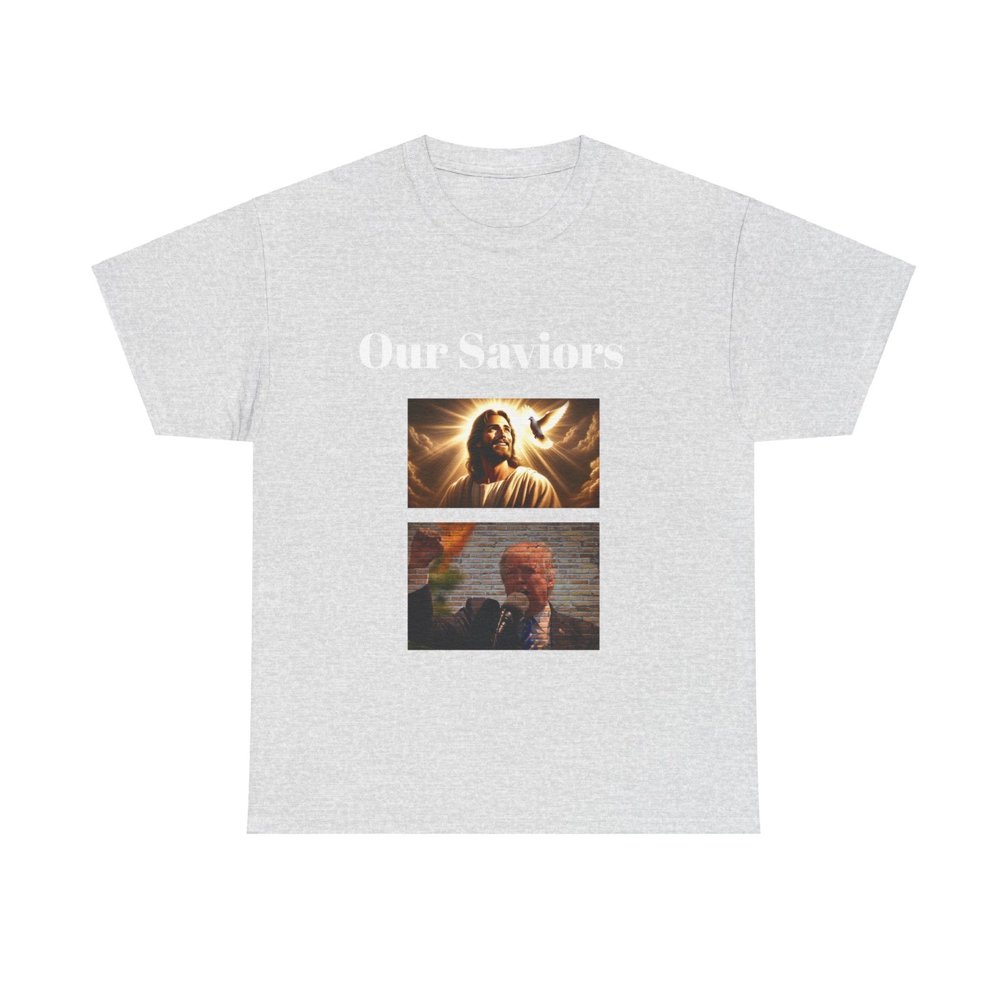 Our Saviors Jesus & Trump BLESSED unisex heavy cotton tee