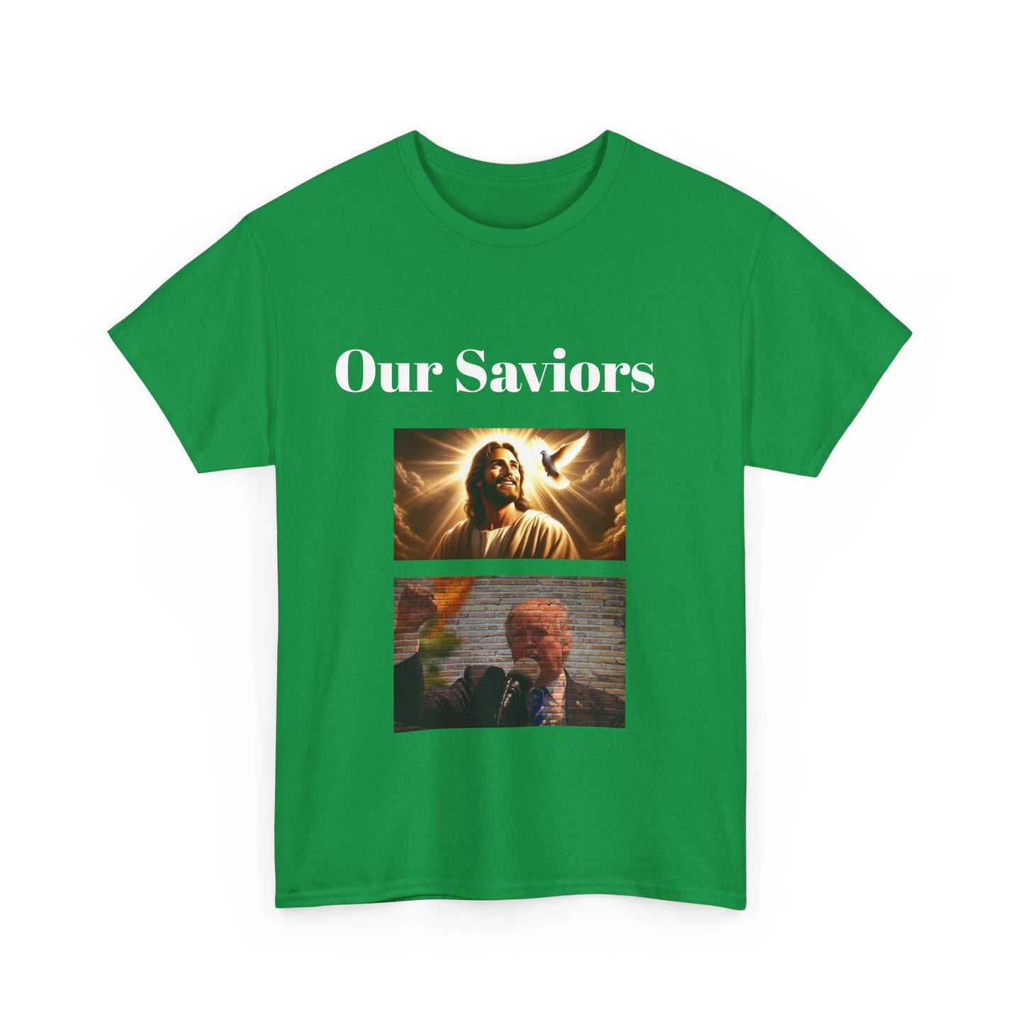 Our Saviors Jesus & Trump BLESSED unisex heavy cotton tee
