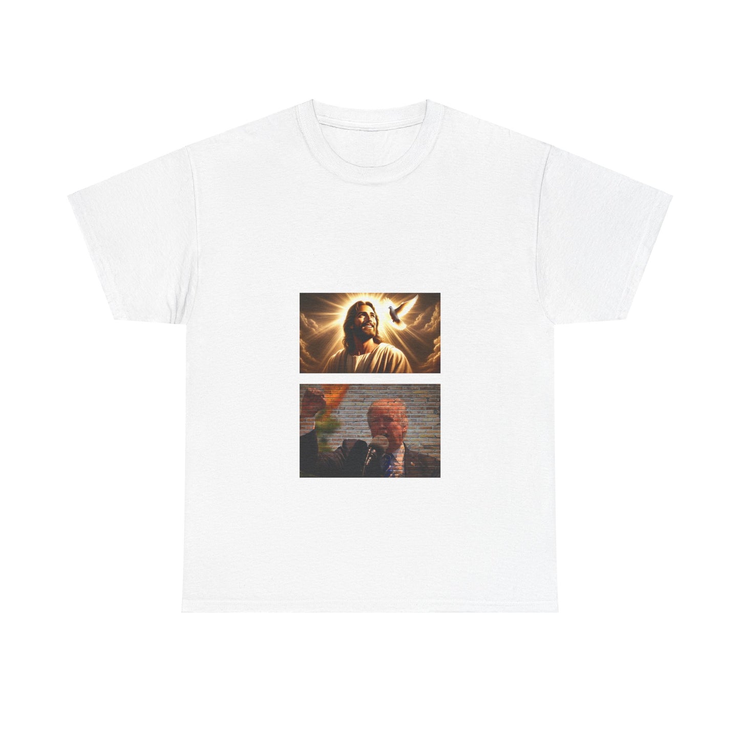 Our Saviors Jesus & Trump BLESSED unisex heavy cotton tee