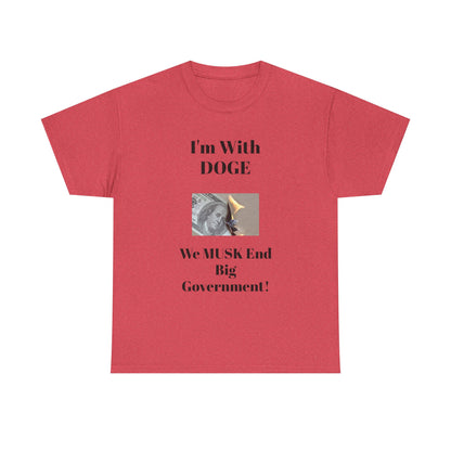 I'm With DOGE BLESSED unisex heavy cotton tee