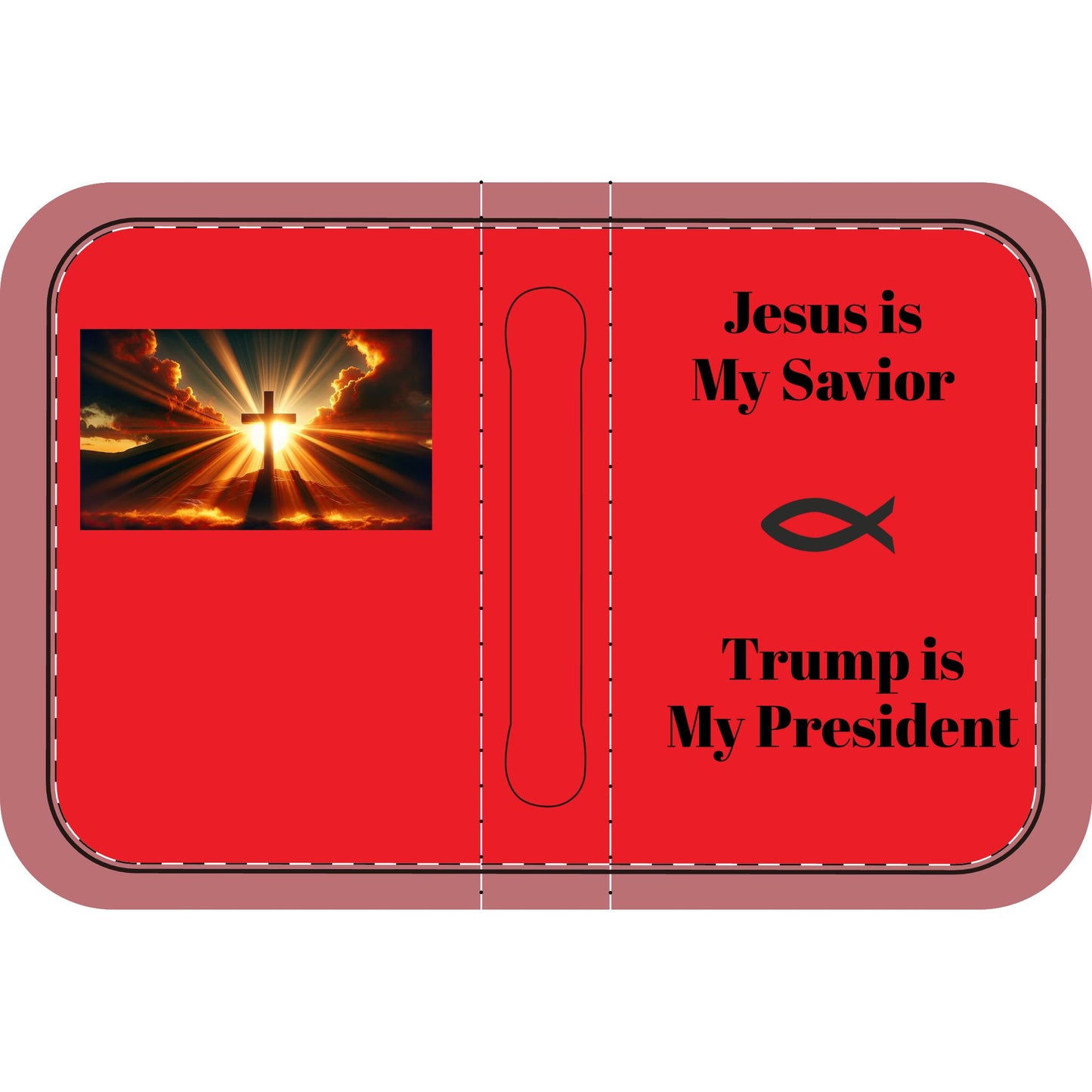 Jesus is My Savior, Trump is My President Bible Cover