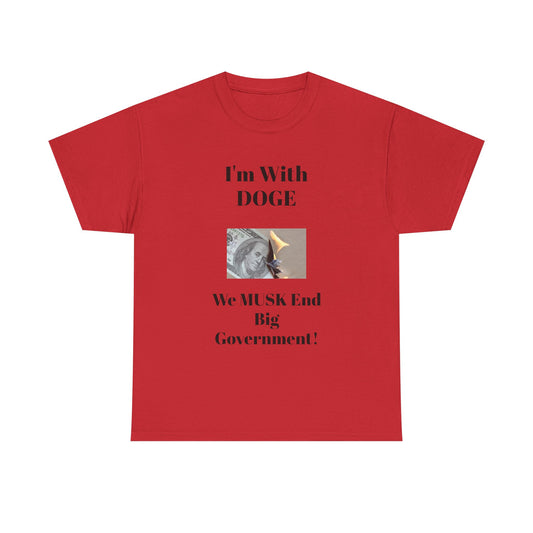 I'm With DOGE BLESSED unisex heavy cotton tee